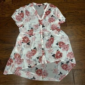 Torrid lexie babydoll chiffon tunic